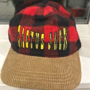 ECW Cactus Jack Mick Foley Corduroy Plaid Trucker Snapback Hat Travis Scott